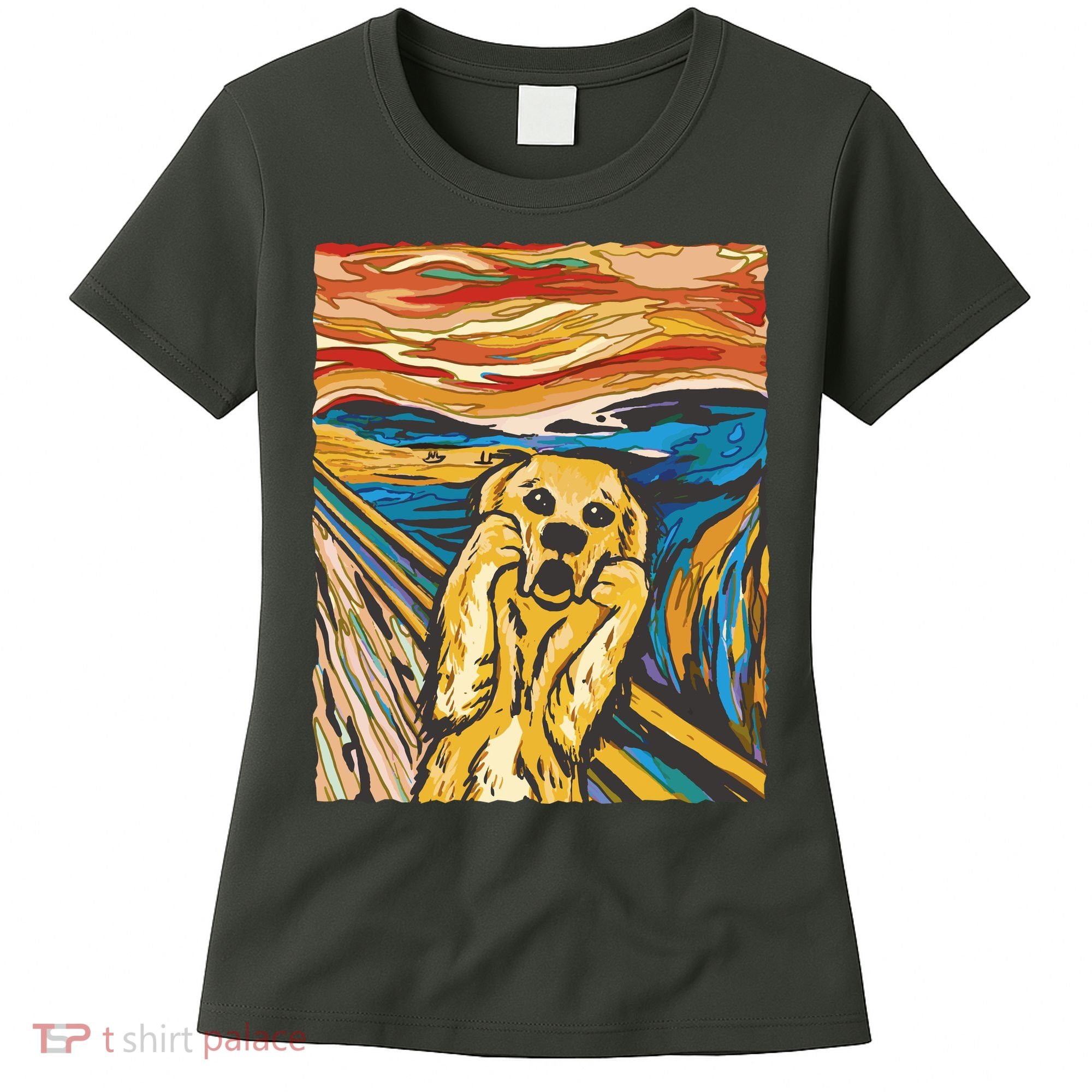 Scream Dog Painting Women's T-Shirt