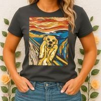 Scream Dog Painting Women's T-Shirt thumb 2
