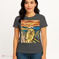 Scream Dog Painting Women's T-Shirt thumb 4