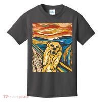 Scream Dog Painting Kids T-Shirt thumb 0