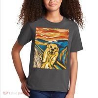Scream Dog Painting Kids T-Shirt thumb 2