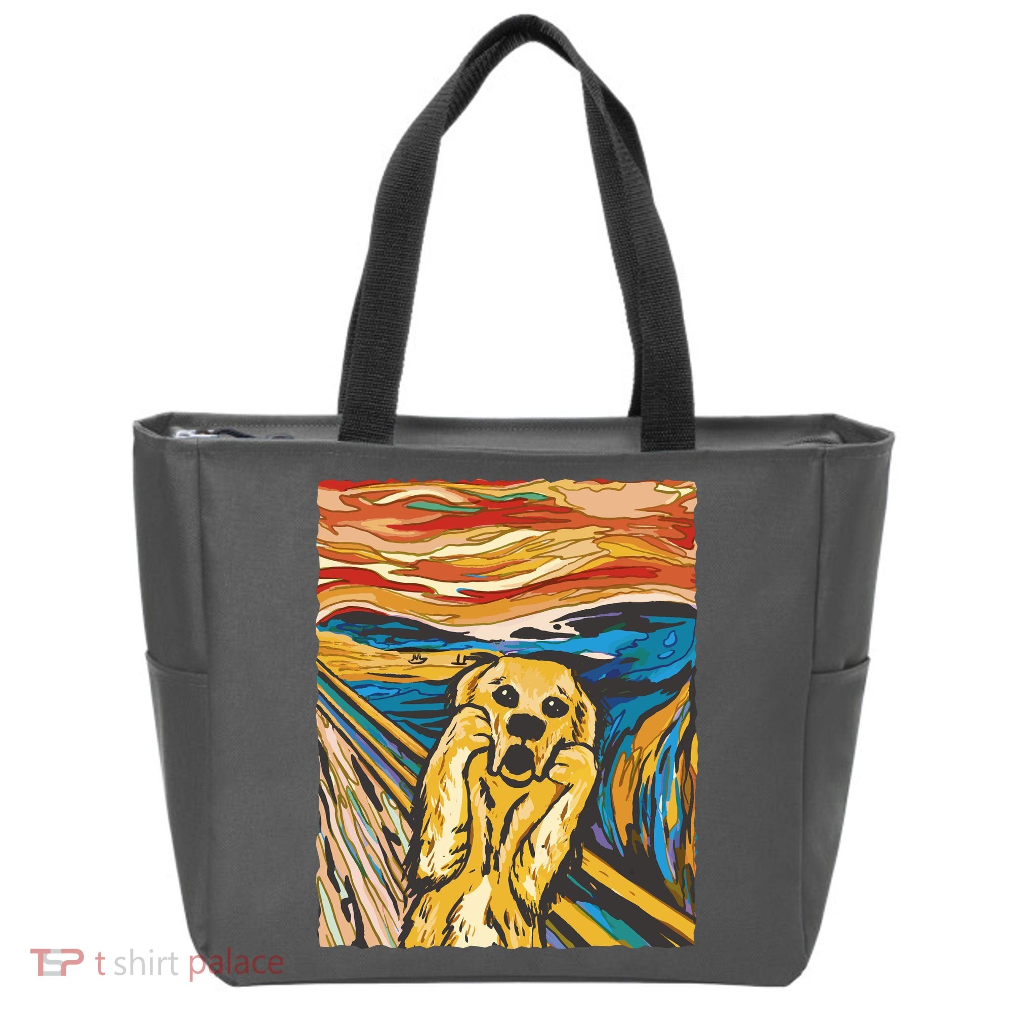 Scream Dog Painting Tote Bag