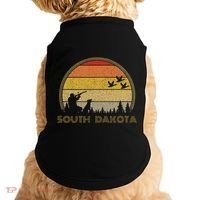 South Dakota Pheasant Hunter Bird Hunting Sunset Retro Doggie Tank thumb 0