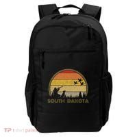 South Dakota Pheasant Hunter Bird Hunting Sunset Retro Backpack thumb 0