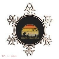 South Dakota Pheasant Hunter Bird Hunting Sunset Retro Ornament thumb 0