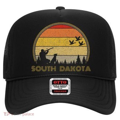 South Dakota Pheasant Hunter Bird Hunting Sunset Retro Hat