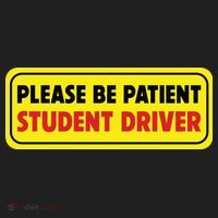 Student Driver Please Be Patient New Drivers Safety Warning Rookie Driver Beanie thumb 2