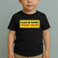 Student Driver Please Be Patient New Drivers Safety Warning Rookie Driver Toddler T-Shirt thumb 2