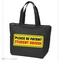 Student Driver Please Be Patient New Drivers Safety Warning Rookie Driver Tote Bag thumb 3