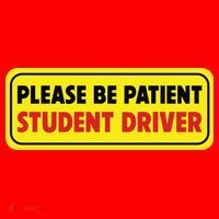 Student Driver Please Be Patient New Drivers Safety Warning Rookie Driver Santa Hat thumb 1