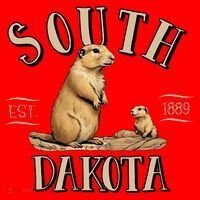 South Dakota Prairie Dogs Santa Hat thumb 1