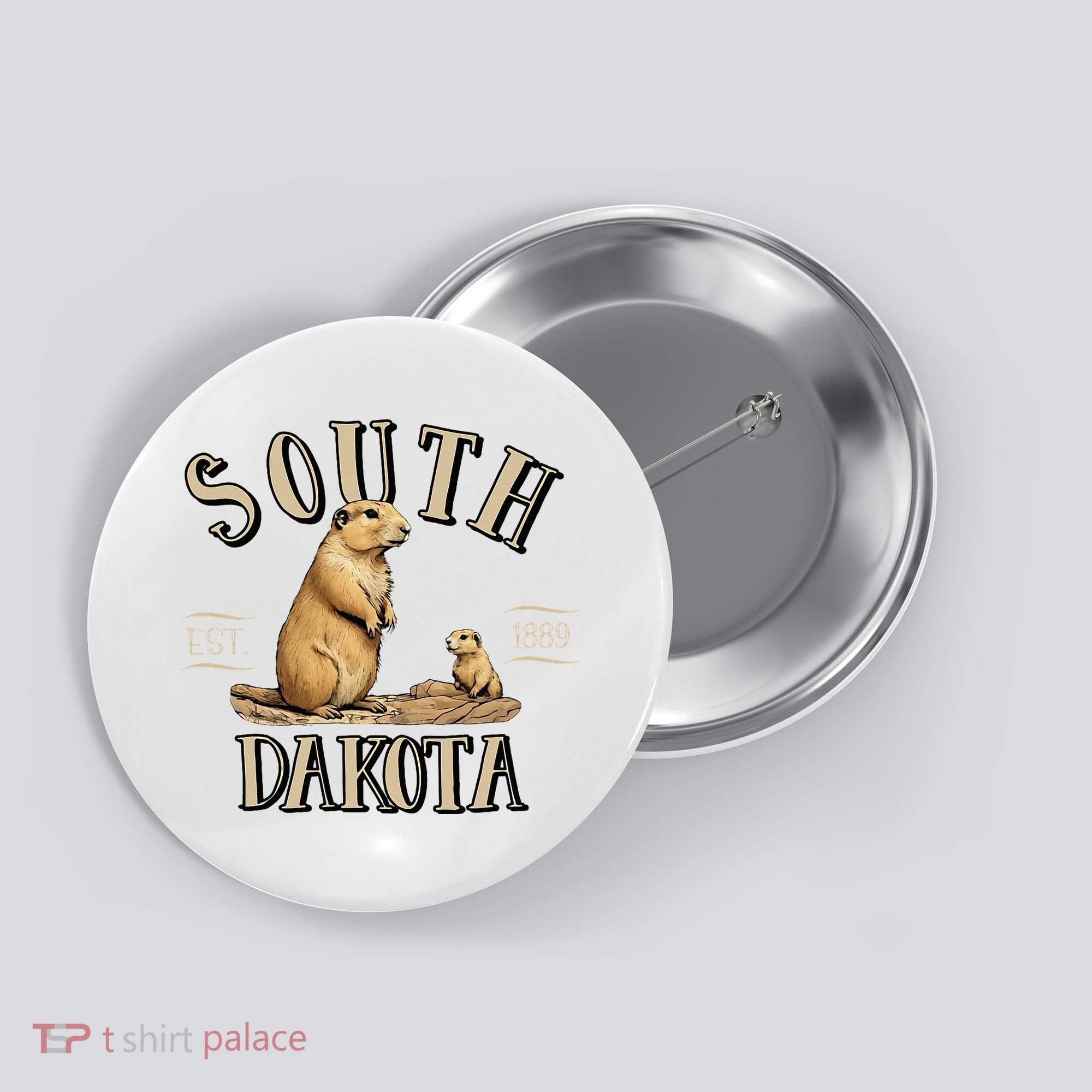 South Dakota Prairie Dogs Button