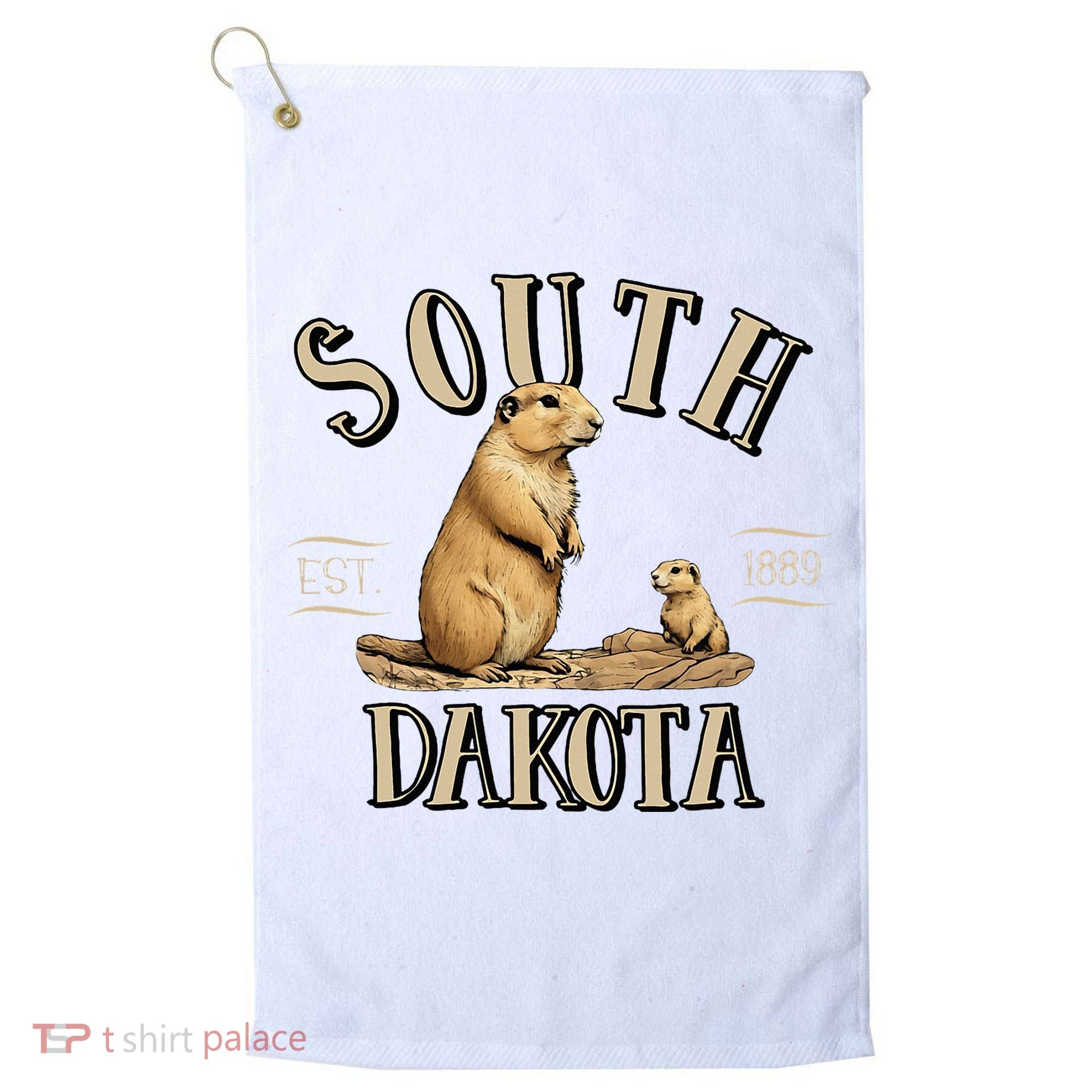 South Dakota Prairie Dogs Golf Towel