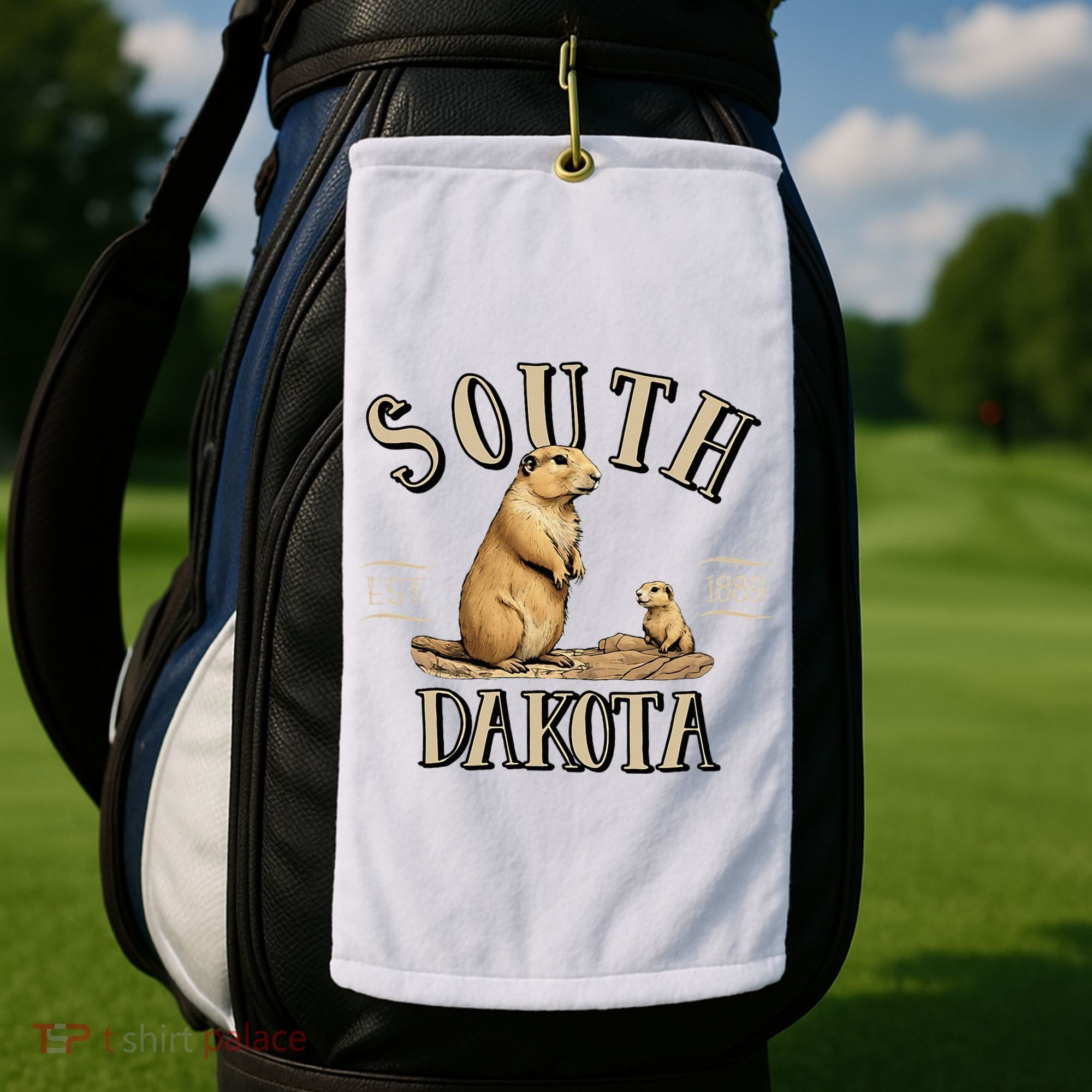 South Dakota Prairie Dogs Golf Towel