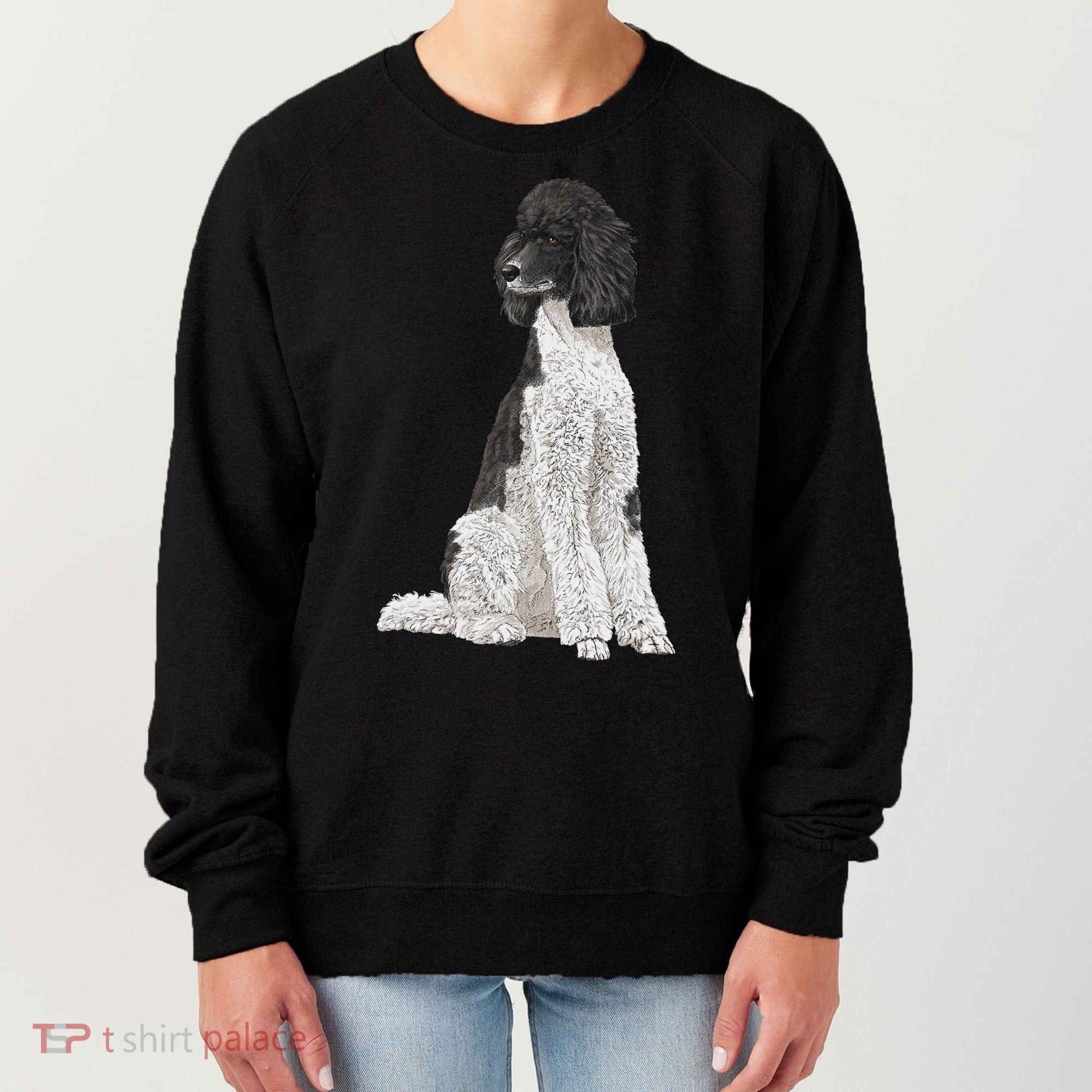 Sitting Dog Poodle Women's Sweatshirt