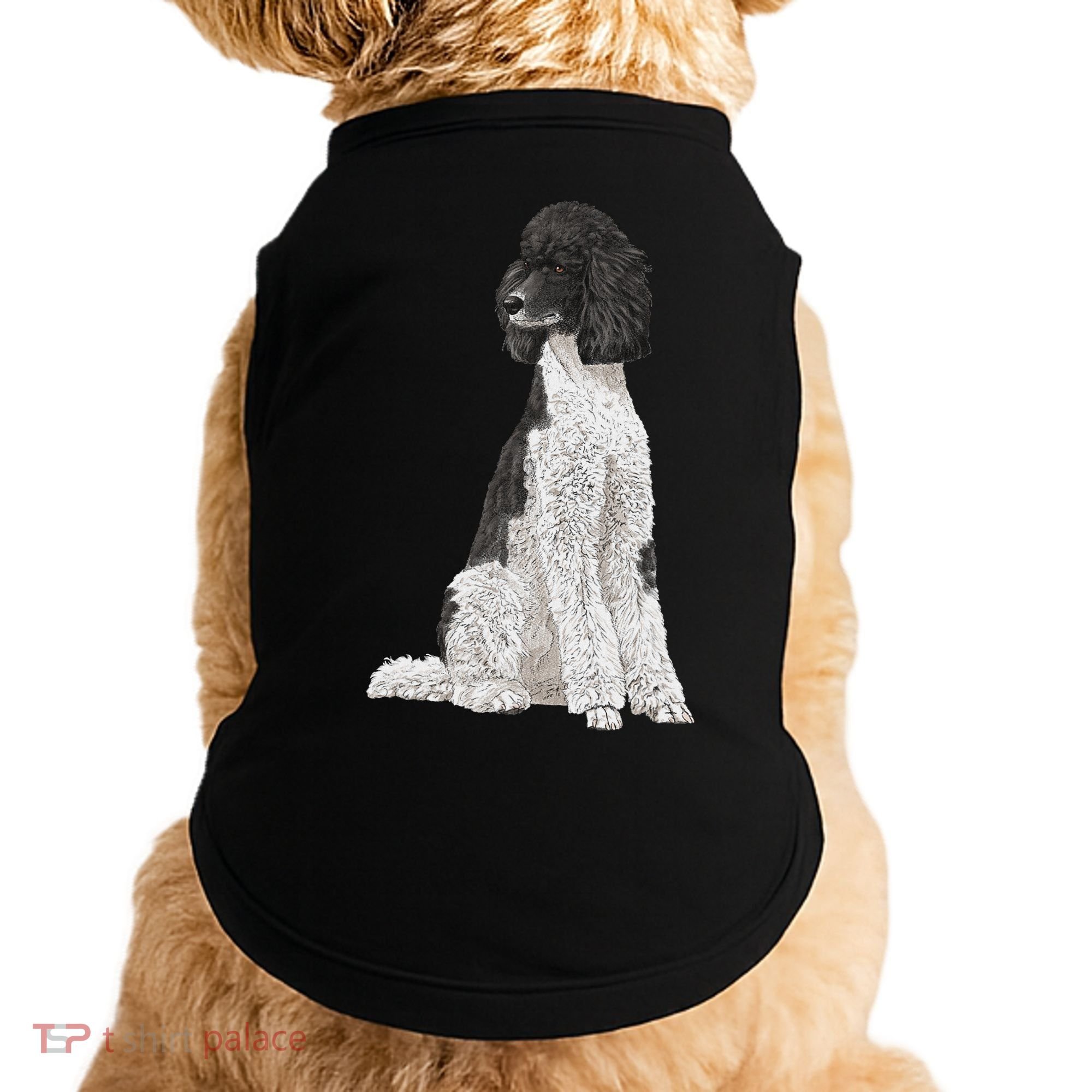 Sitting Dog Poodle Doggie Tank