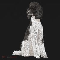 Sitting Dog Poodle USA-Made Doggie Bandana thumb 2