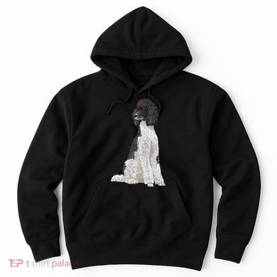 Sitting Dog Poodle Hoodie