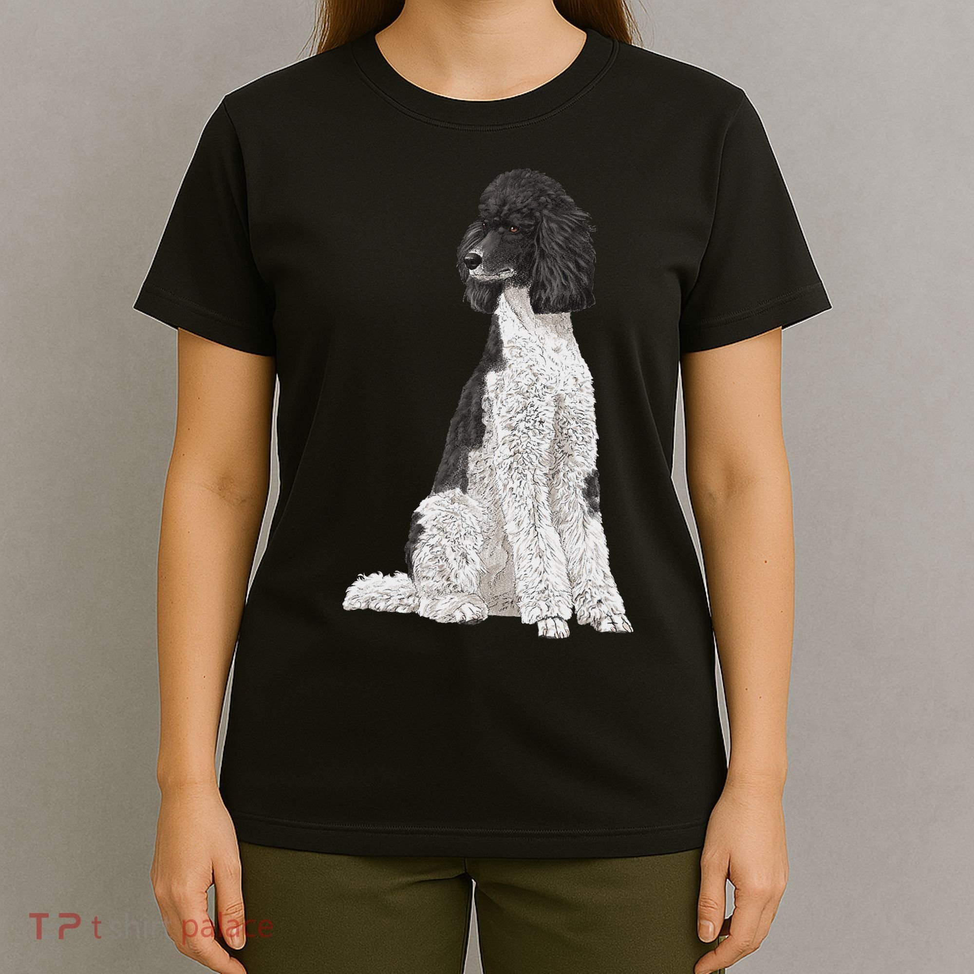 Sitting Dog Poodle T-Shirt