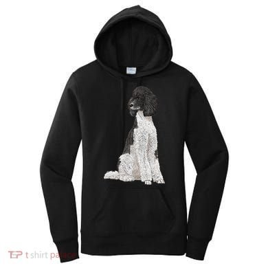 Sitting Dog Poodle Women's Hoodie