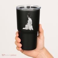 Sitting Dog Poodle Tumbler thumb 2