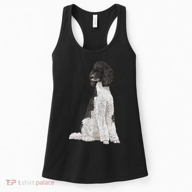 Sitting Dog Poodle Women's Tank Top