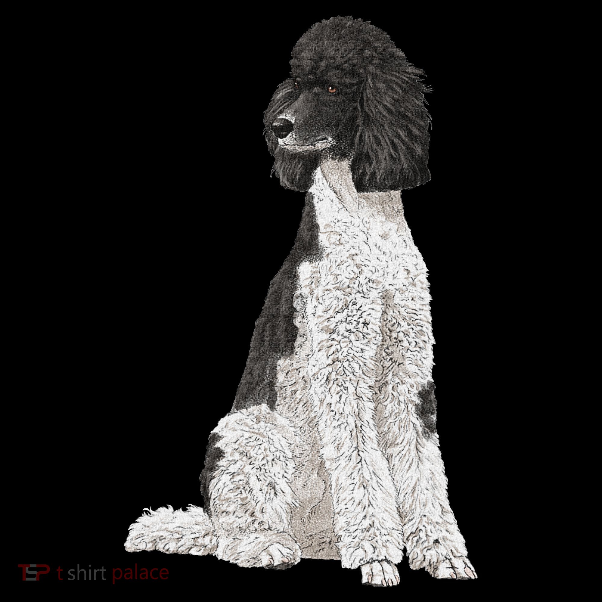 Sitting Dog Poodle Women's Tank Top