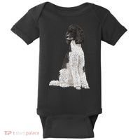 Sitting Dog Poodle Baby Bodysuit thumb 0