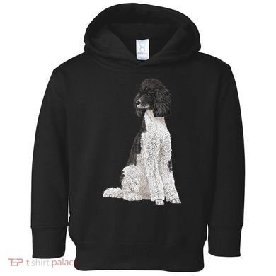 Sitting Dog Poodle Toddler Hoodie