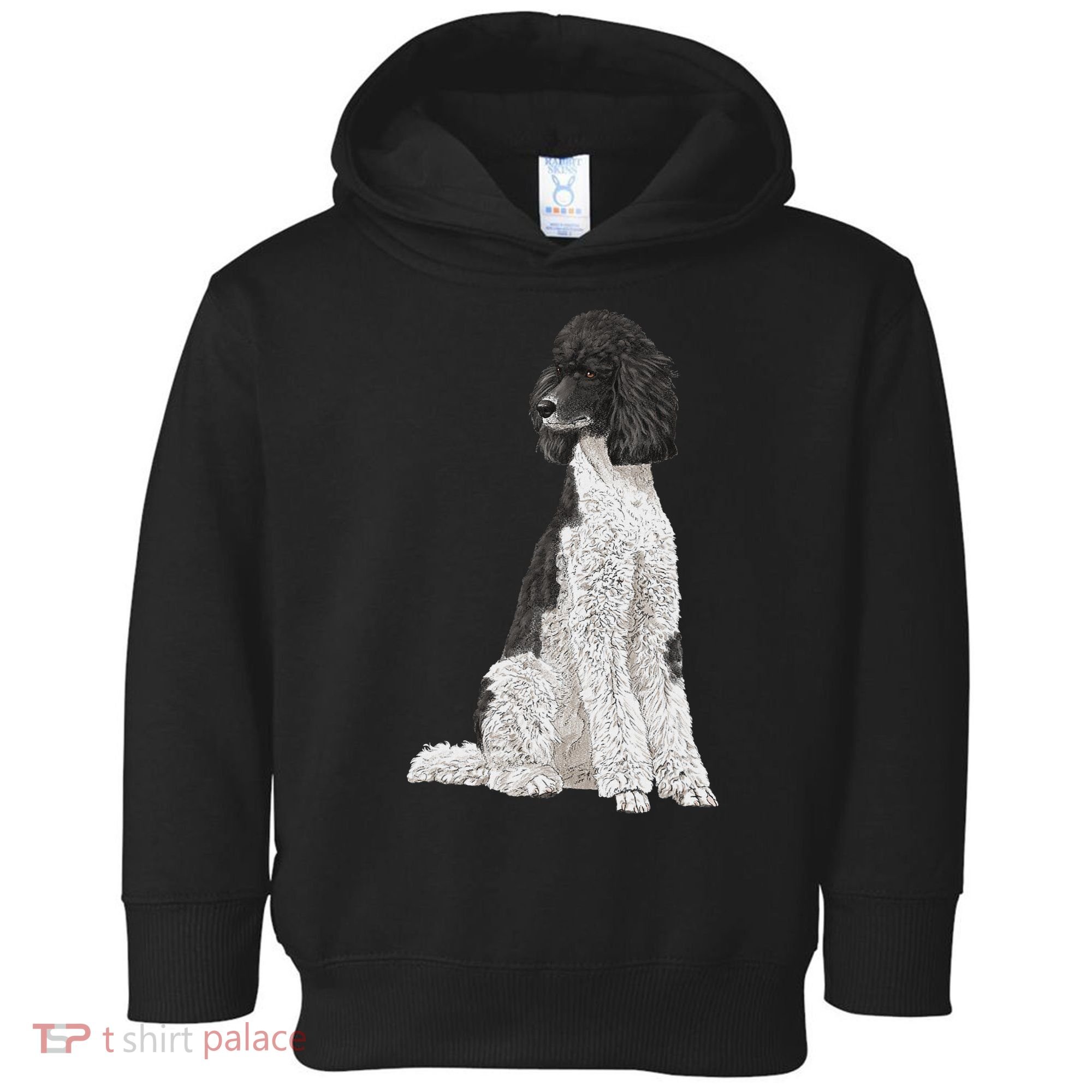 Sitting Dog Poodle Toddler Hoodie