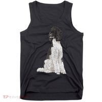 Sitting Dog Poodle Tank Top thumb 0