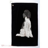Sitting Dog Poodle Golf Towel thumb 0