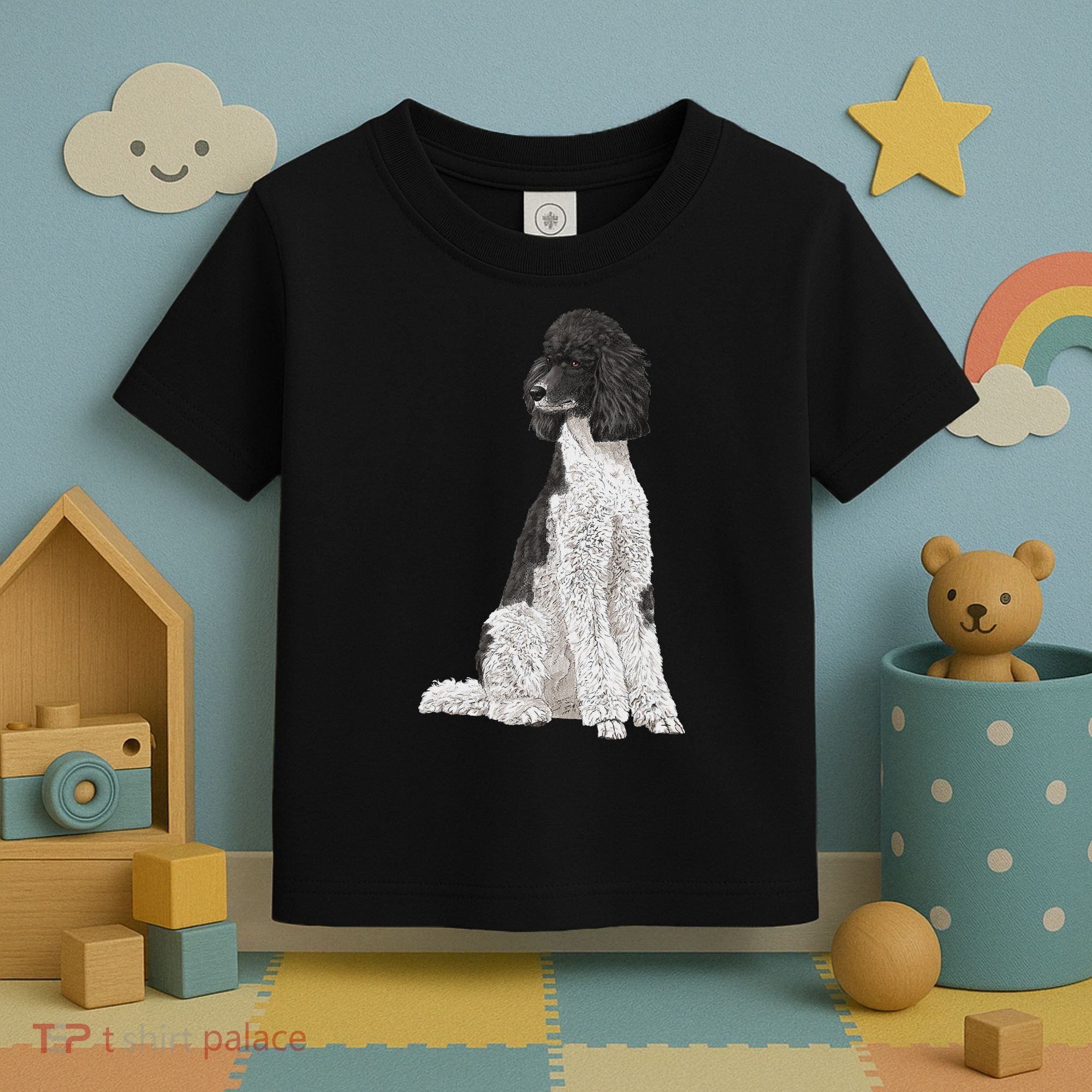 Sitting Dog Poodle Toddler T-Shirt