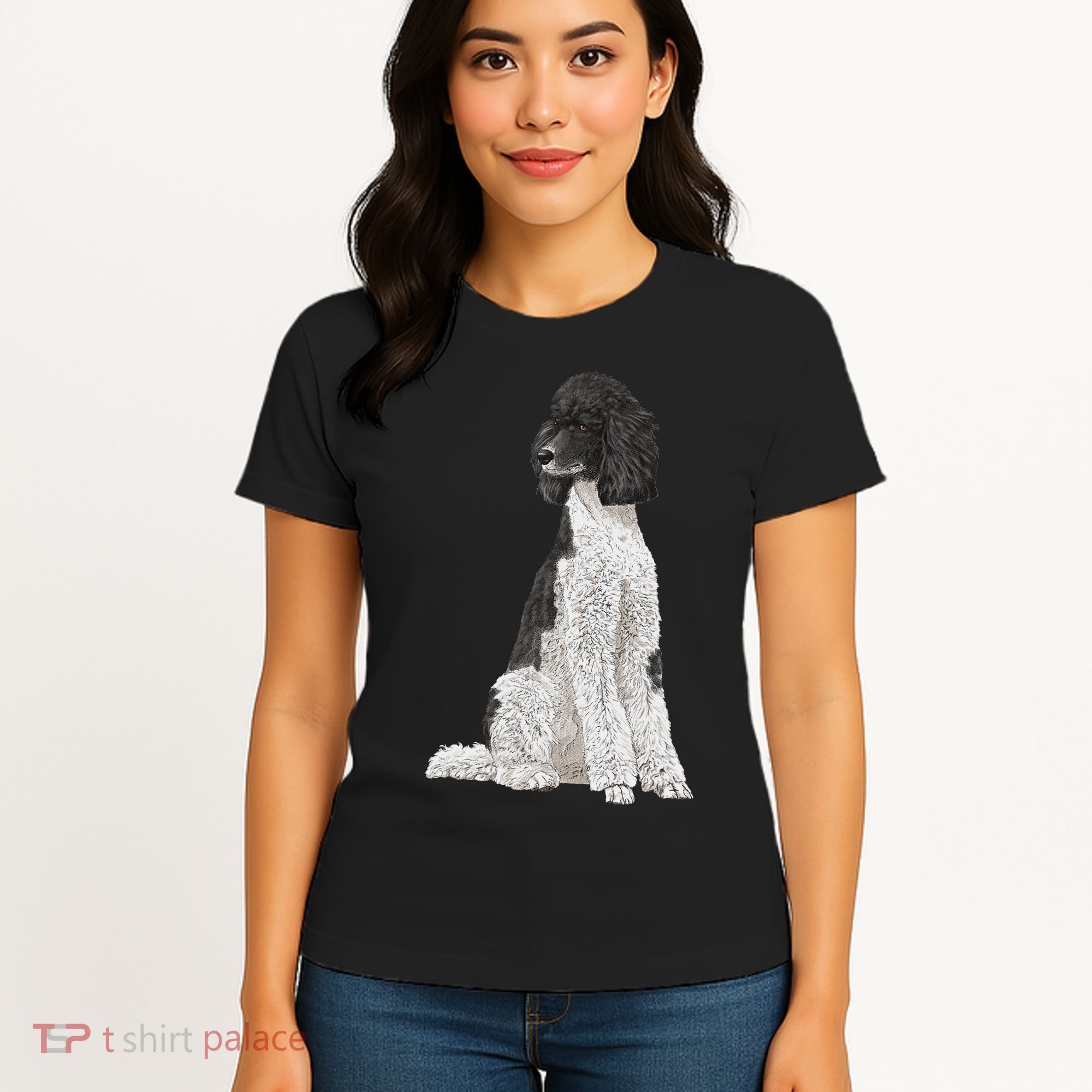 Sitting Dog Poodle Women's T-Shirt