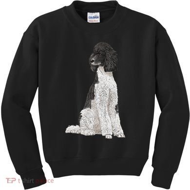 Sitting Dog Poodle Kids Sweatshirt