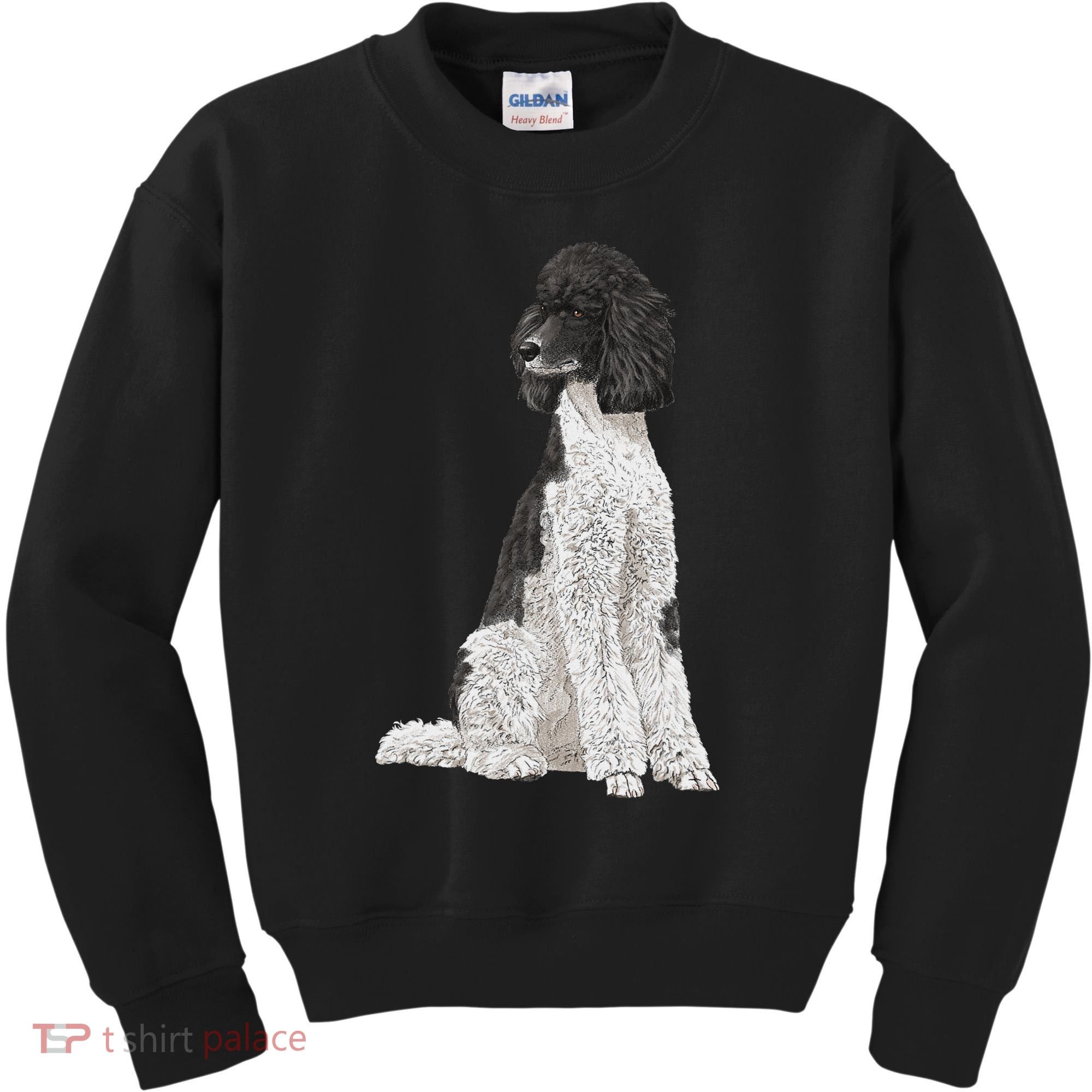 Sitting Dog Poodle Kids Sweatshirt