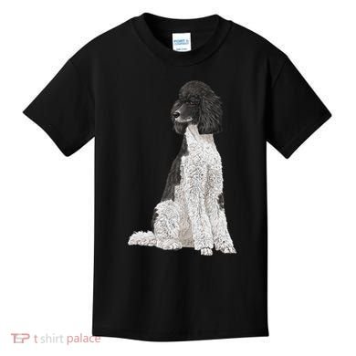 Sitting Dog Poodle Kids T-Shirt