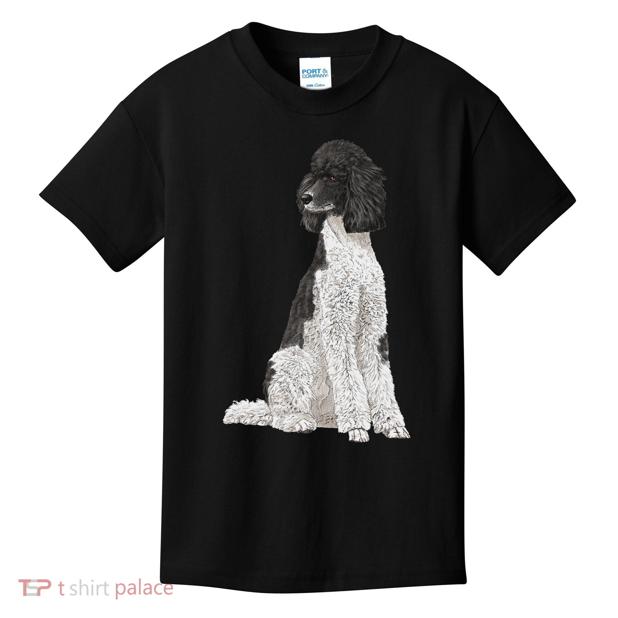 Sitting Dog Poodle Kids T-Shirt