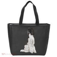 Sitting Dog Poodle Tote Bag thumb 0