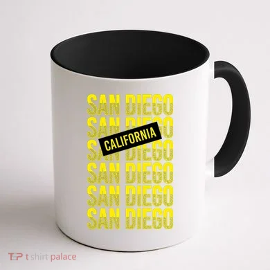 San Diego Repeat Coffee Mug back