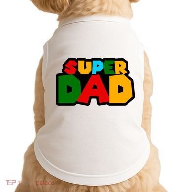 Super Dad Retro Gift Doggie Tank