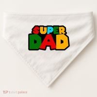 Super Dad Retro Gift USA-Made Doggie Bandana thumb 0