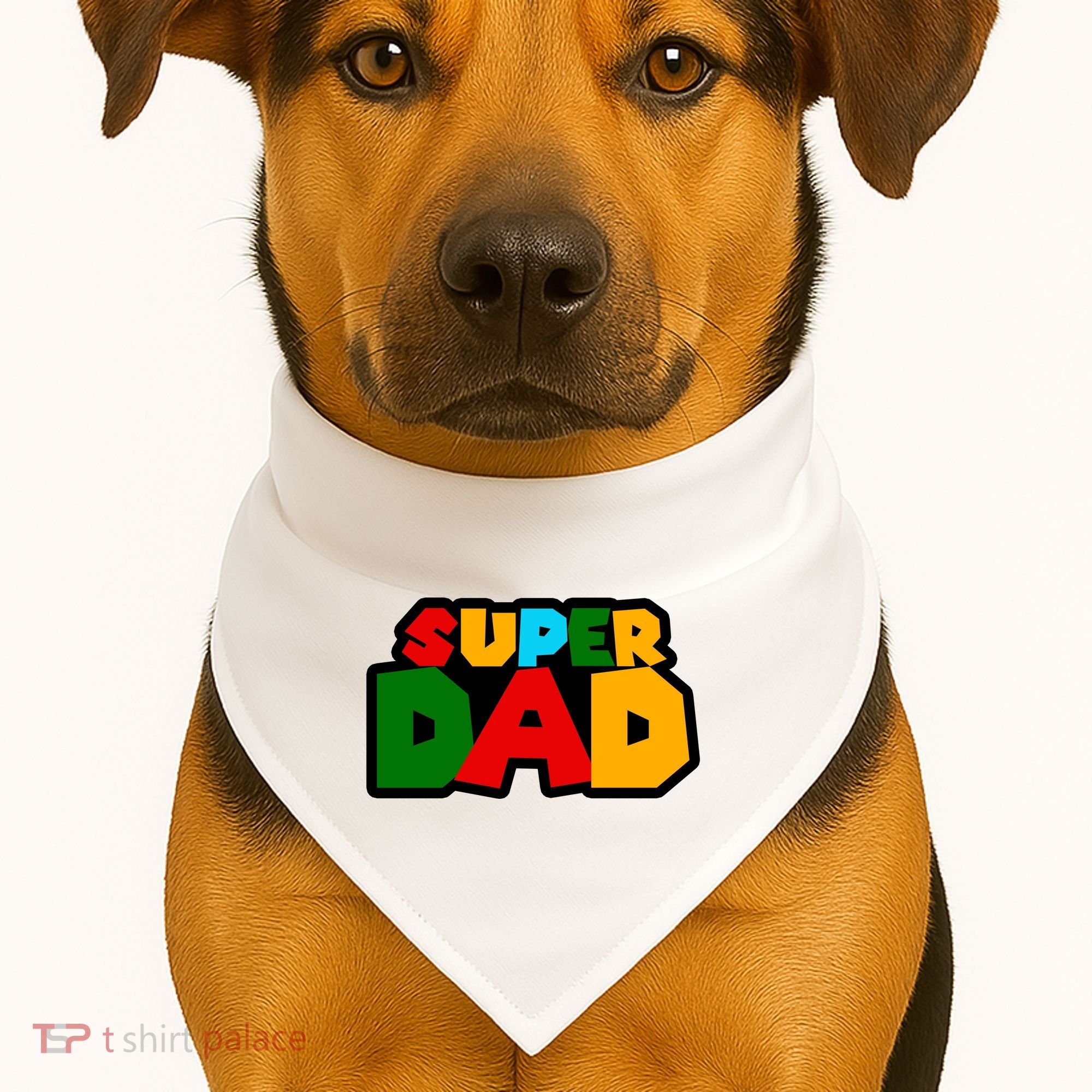 Super Dad Retro Gift USA-Made Doggie Bandana