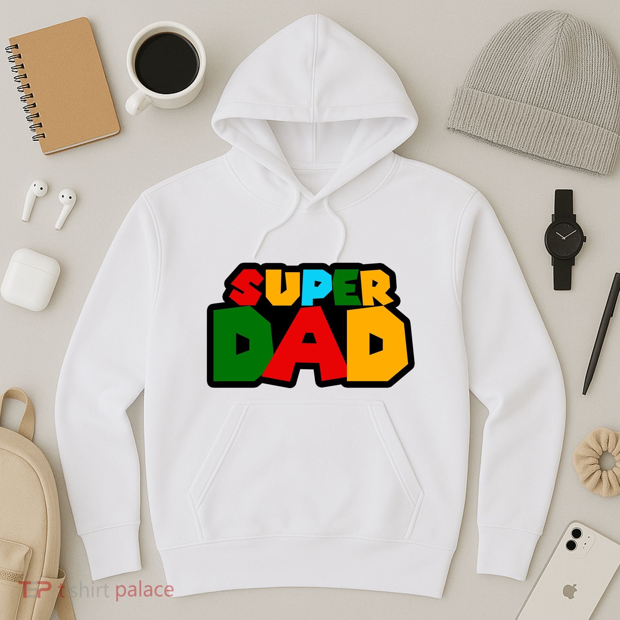 Super Dad Retro Gift Hoodie