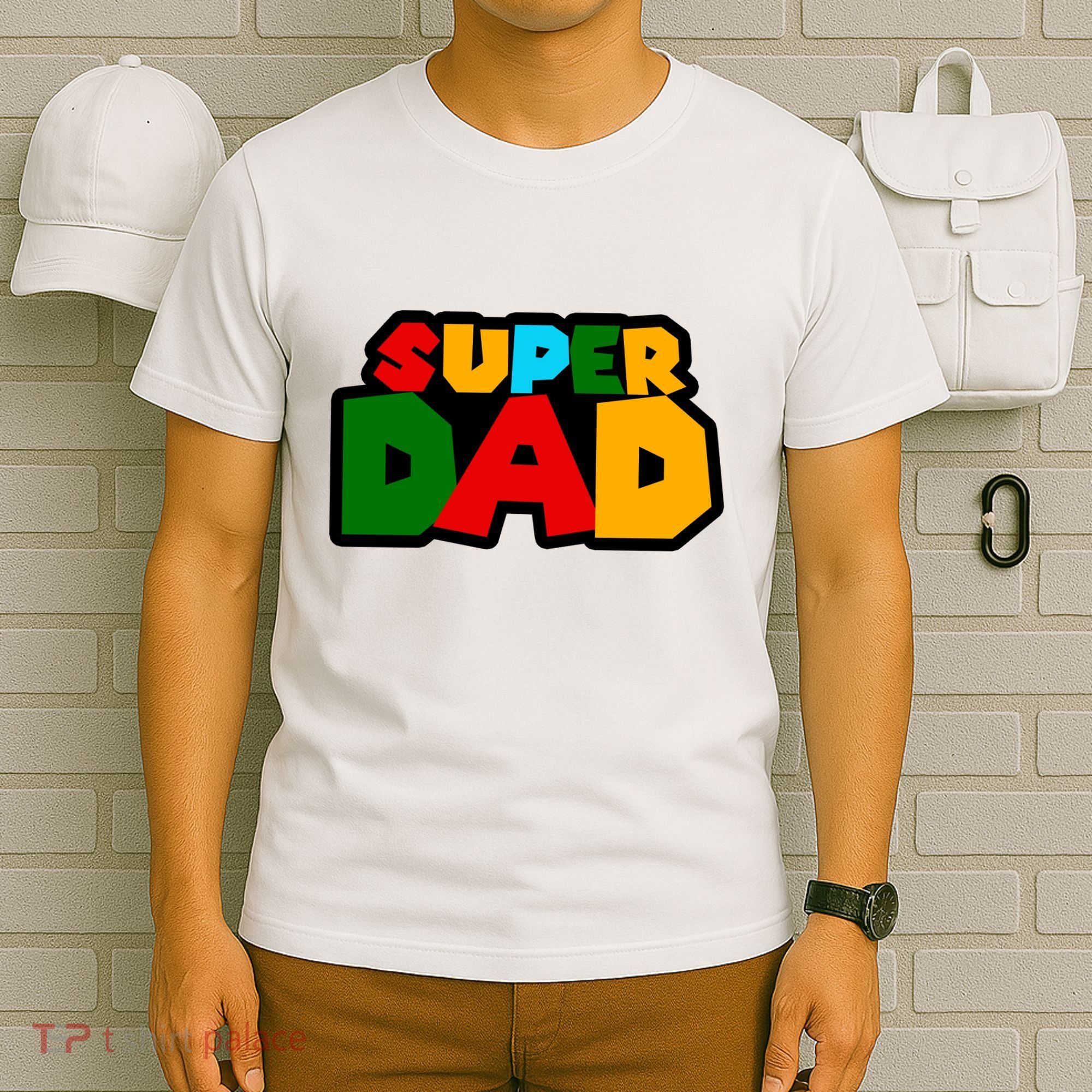 Super Dad Retro Gift T-Shirt