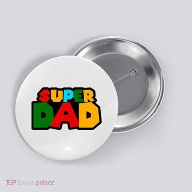 Super Dad Retro Gift Button