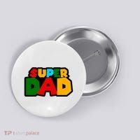 Super Dad Retro Gift Button thumb 0