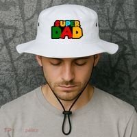 Super Dad Retro Gift Bucket Hat thumb 2