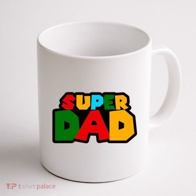 Super Dad Retro Gift Coffee Mug back
