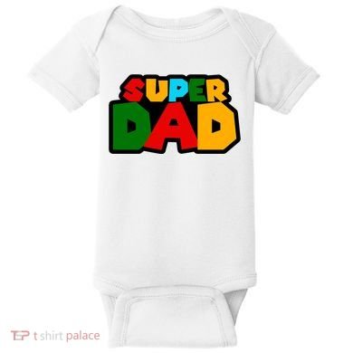 Super Dad Retro Gift Baby Bodysuit